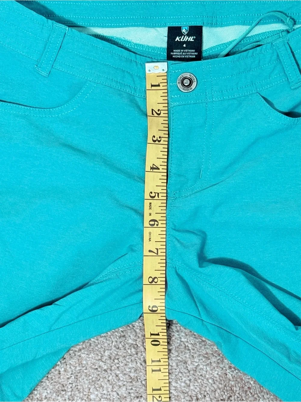 Kuhl Men's Sz 4 Light Sea Green Cargo Shorts